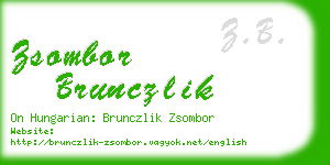 zsombor brunczlik business card